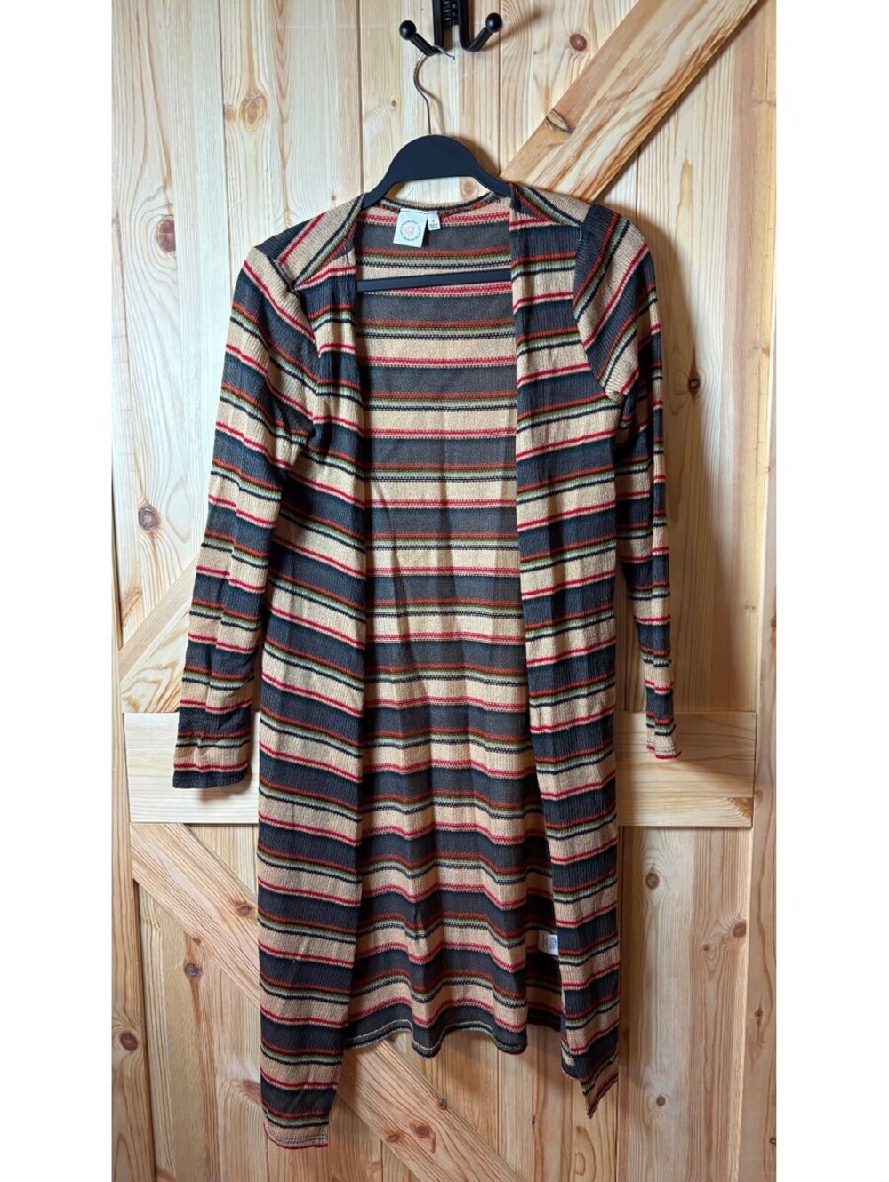 Live in the Moment Striped Long Sleeve Knit Cardigan Size Small